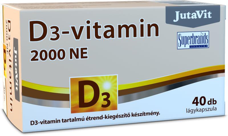 Jutavit D3-vitamin 2000NE lágykapszula