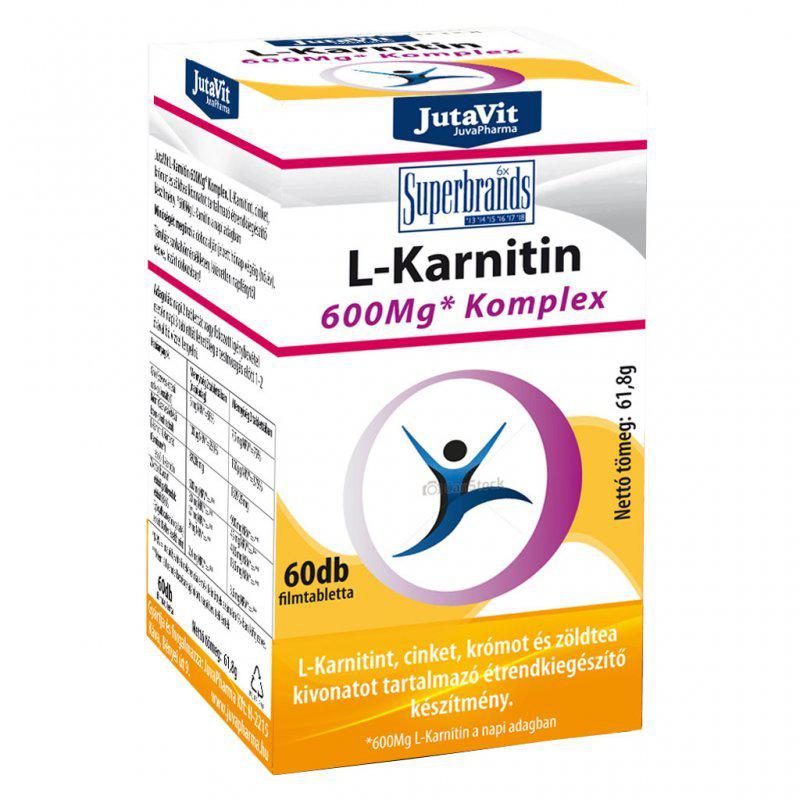 Jutavit L-Karnitin 600 mg Komplex filmtabletta 60 szem