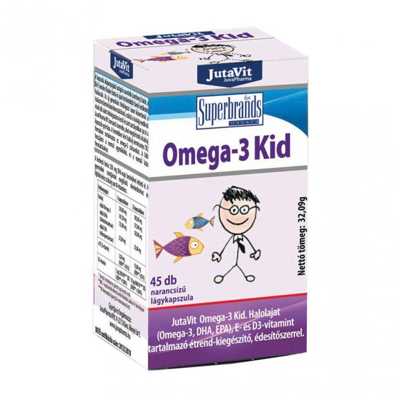 JutaVit Omega-3 Kid lágykapszula - 45 szem