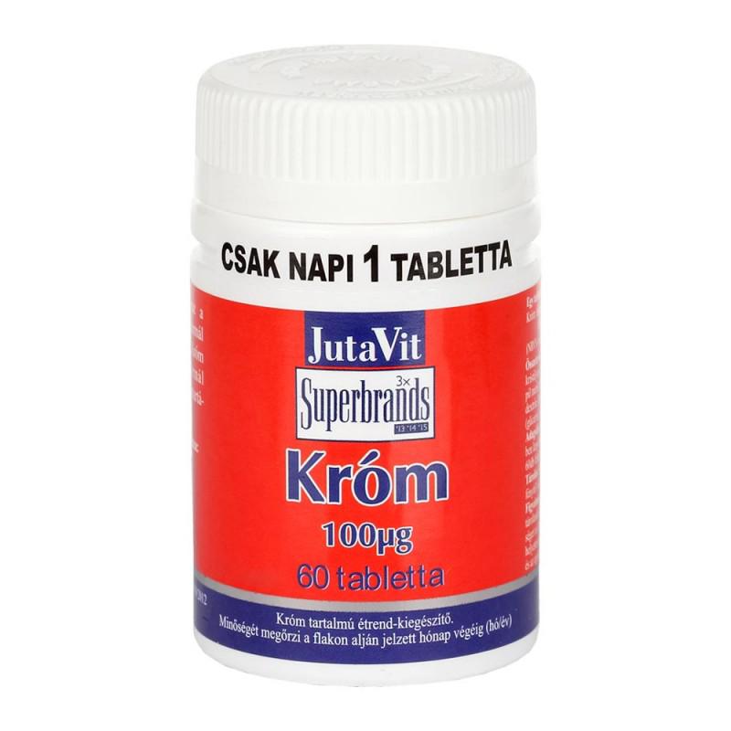 JutaVit Tabletta Króm 100 mcg 60 szem