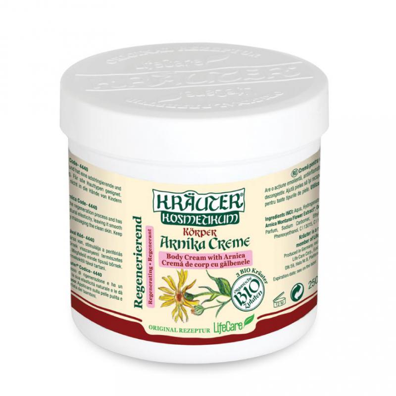 Kräuter® bőrregeneráló testápoló krém, BIO hegyi árnikával - 250 ml