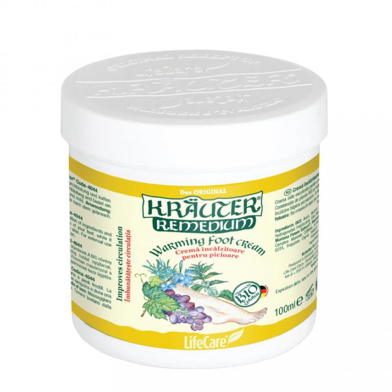 Kräuter® lábmelegítő krém, BIO gyógynövényekkel - 100 ml