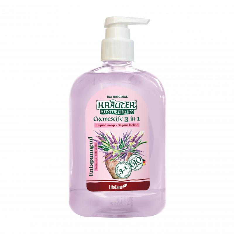 Kräuter® levendulás és BIO gyógynövényes 3 az 1-ben folyékony szappan - 500 ml