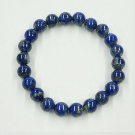 Lapis lazuli ásványékszer golyós karkötő - 8 mm