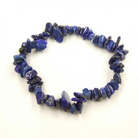 Lapis lazuli ásványékszer szemcse karkötő