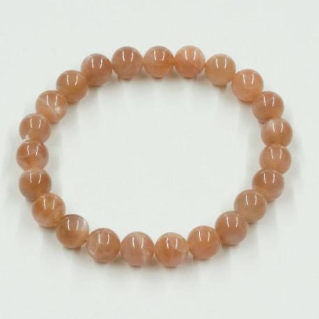 Napkő ásványékszer golyós karkötő - 8 mm