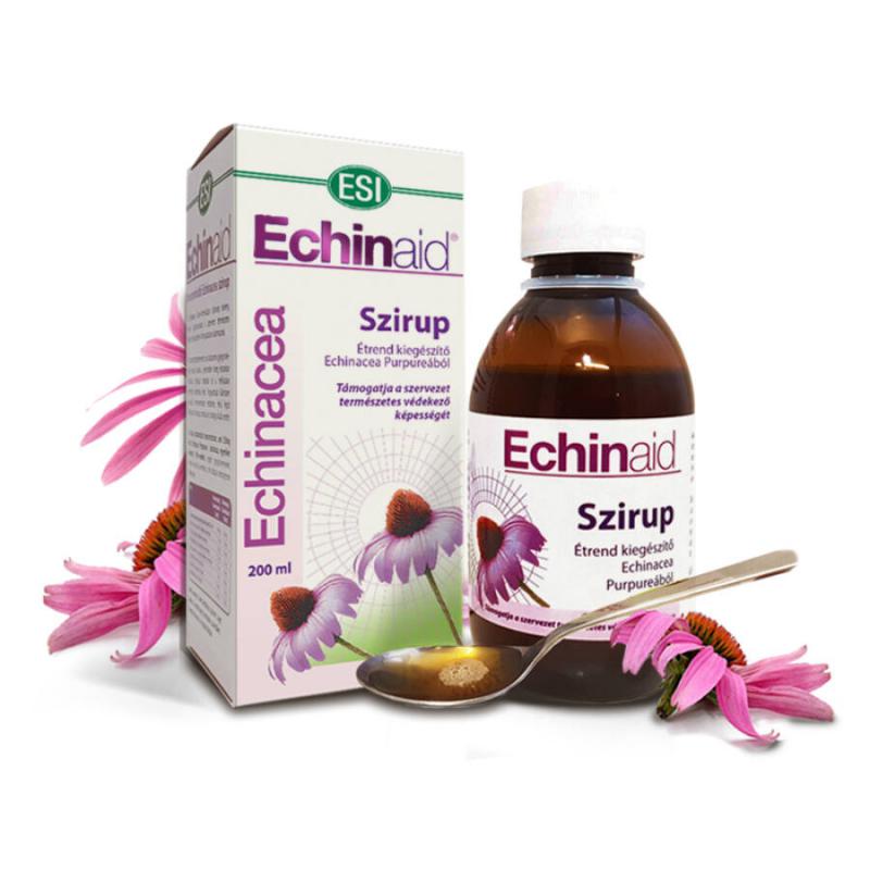 Natur Tanya ESI Echinaid Immunerősítő Echinacea szirup - hozzáadott gesztenyemézzel, és balzsamos gyógynövényekkel