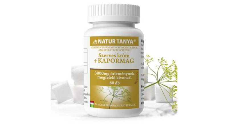 Natur Tanya Szerves kapormag + króm 60 db