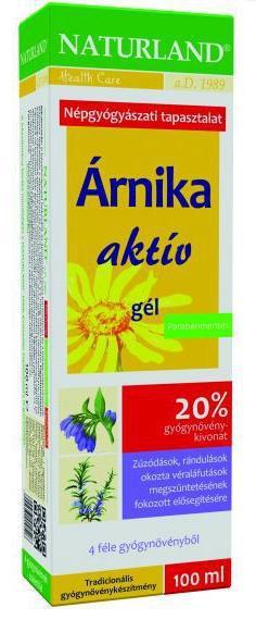 NATURLAND Árnika aktív gél - 100 ml