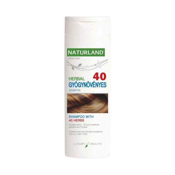 NATURLAND Herbal 40 gyógynövényes sampon - 200 ml