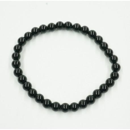 Ónix ásványékszer golyós karkötő - 6 mm