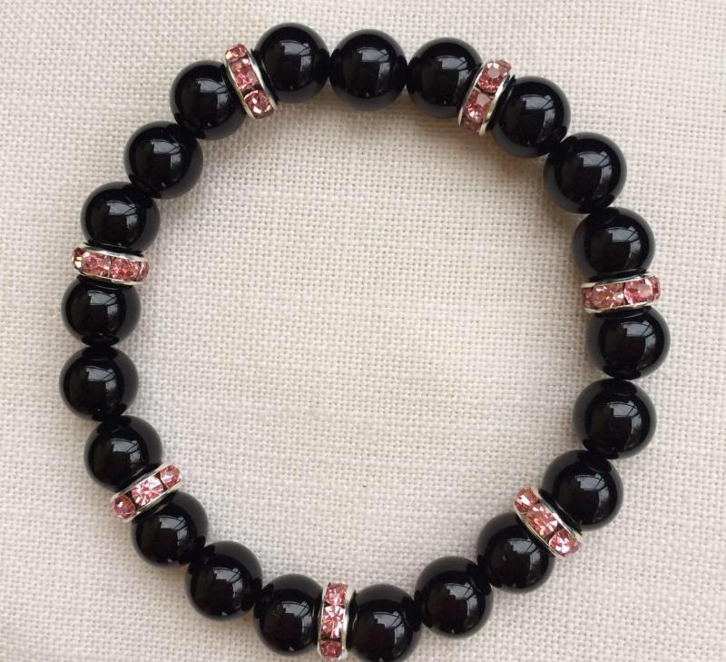 Ónix egyedi ásvány karkötő