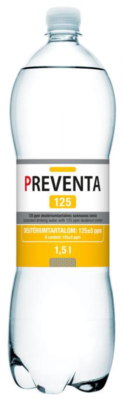 Preventa 125 szénsavmentes csökkentett deutériumtartalmú ivóvíz 1.5 L