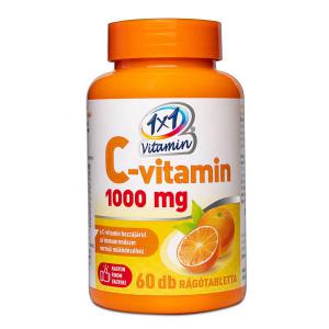 1×1 Vitamin C-vitamin 1000 mg rágótabletta 60 szem