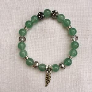 Aventurin egyedi ásvány karkötő