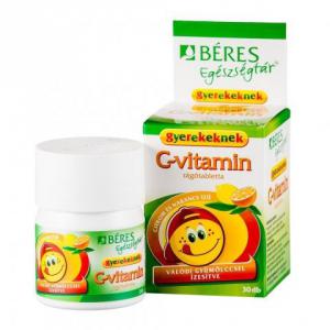 Béres Egészségtár C-vitamin rágótabletta gyermekeknek 30 szem
