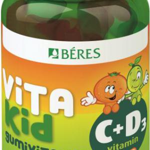 Béres Vitakid gumivitamin C+D3 vitamin cukormentes 50 szem