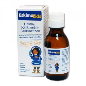 Eskimo Kids halolaj gyerekeknek narancs íz 105ml