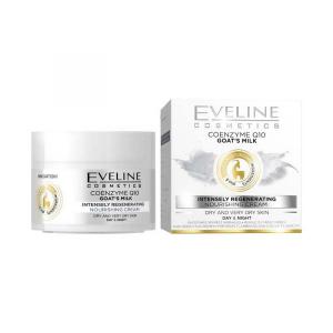 Eveline Q10 koenzim kecsketej intenzív regeneráló, tápláló nappali és éjszakai krém 50 ml
