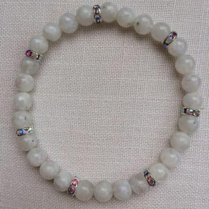 Holdkő (szivárvány) egyedi ásvány karkötő