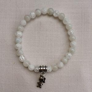 Holdkő (szivárvány), roppantott hegyikristály egyedi ásvány karkötő