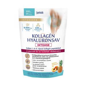 Interherb Kollagén&Hyaluronsav; Intense italpor ananász-őszibarack ízű