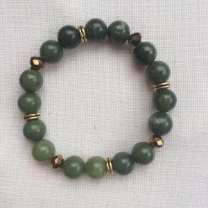 Jade egyedi ásvány karkötő