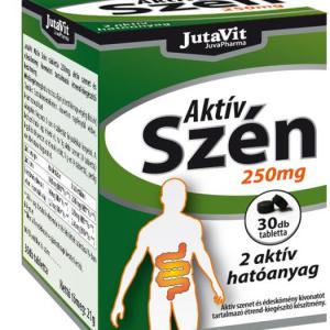 JutaVit Aktív Szén tabletta 250 mg, 30 db