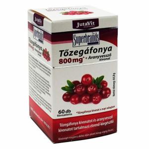 JutaVit Tőzegáfonya 800mg*+Aranyvessző kivonat 60 db