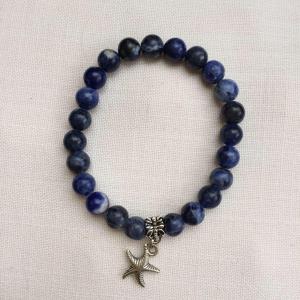 Szodalit egyedi ásvány karkötő