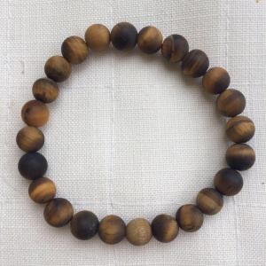Tigrisszem-matt egyedi ásvány karkötő