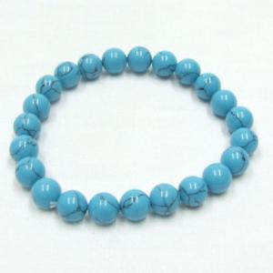 Türkenit ásványékszer golyós karkötő - 8 mm