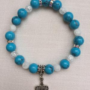 Türkenit-hegyikristály egyedi ásvány karkötő