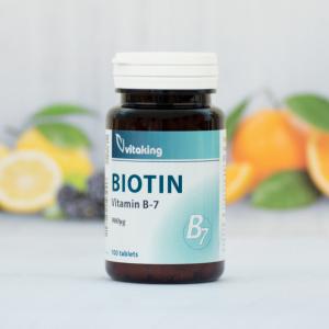Vitaking Biotin B7 vitamin 100 szem