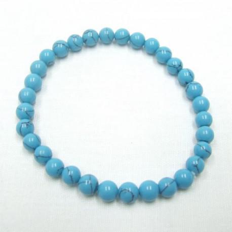 Türkenit ásványékszer golyós karkötő - 6 mm