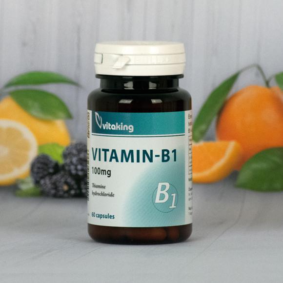 Vitaking B-1 vitamin 100 mg 60 szem