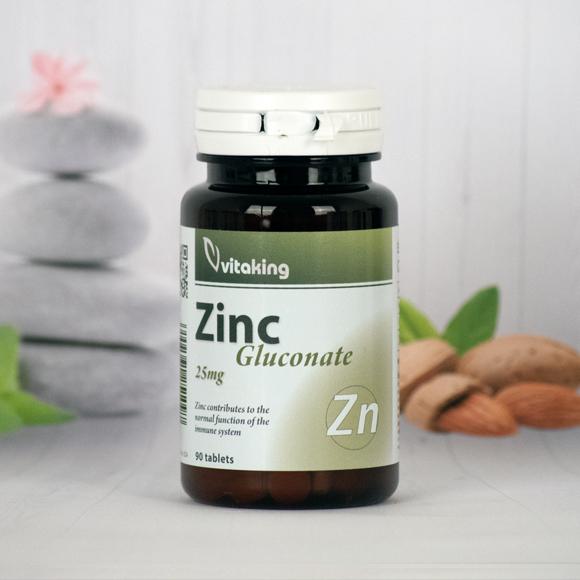 Vitaking Cink glükonát 25 mg 90 szem