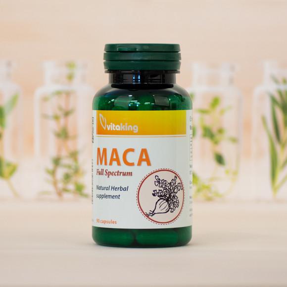 Vitaking Maca gyökér por 500 mg 90 kaps