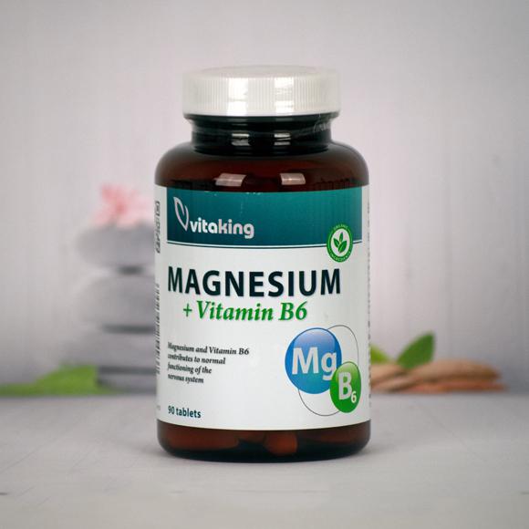 Vitaking  Magnézium citrát+B6 vitamin 90 szem