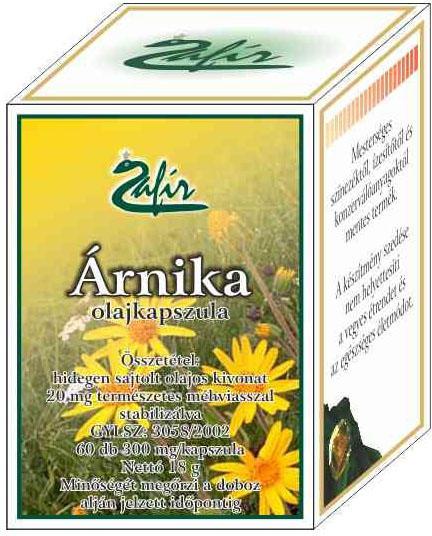 Zafír Árnika Olajkapszula 60 db