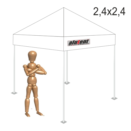 2,4x2,4 Fehér tetőponyva