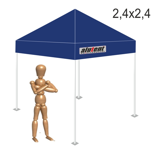 2,4x2,4 Sötétkék tetőponyva