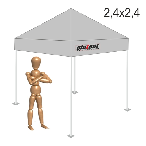 2,4x2,4 Szürke tetőponyva