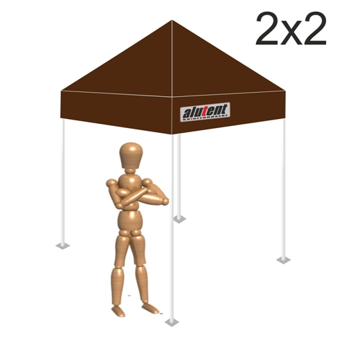 2x2 Barna tetőponyva