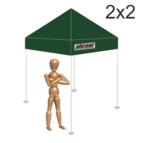 2x2 Sötétzöld (katonai) tetőponyva