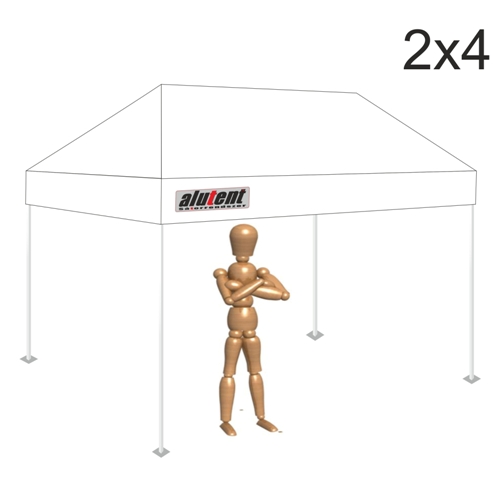 2x4 Fehér tetőponyva