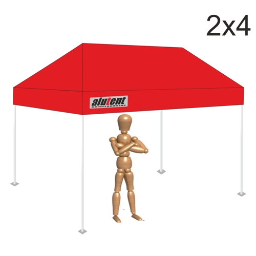 2x4 Piros tetőponyva