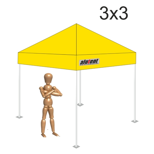3x3 Citromsárga tetőponyva