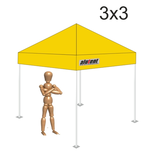 3x3 Napsárga tetőponyva