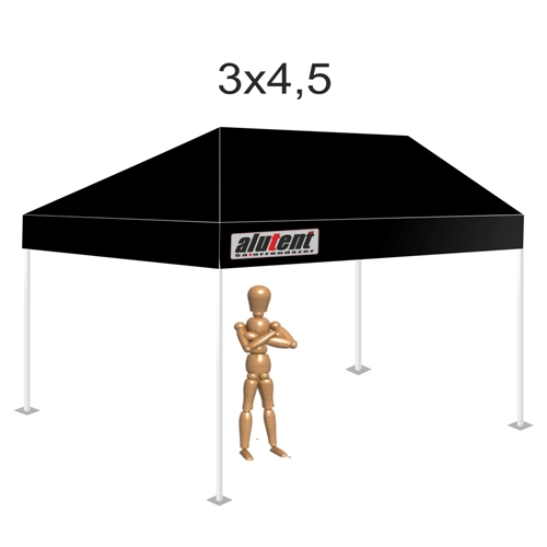 3x4,5 Fekete tetőponyva